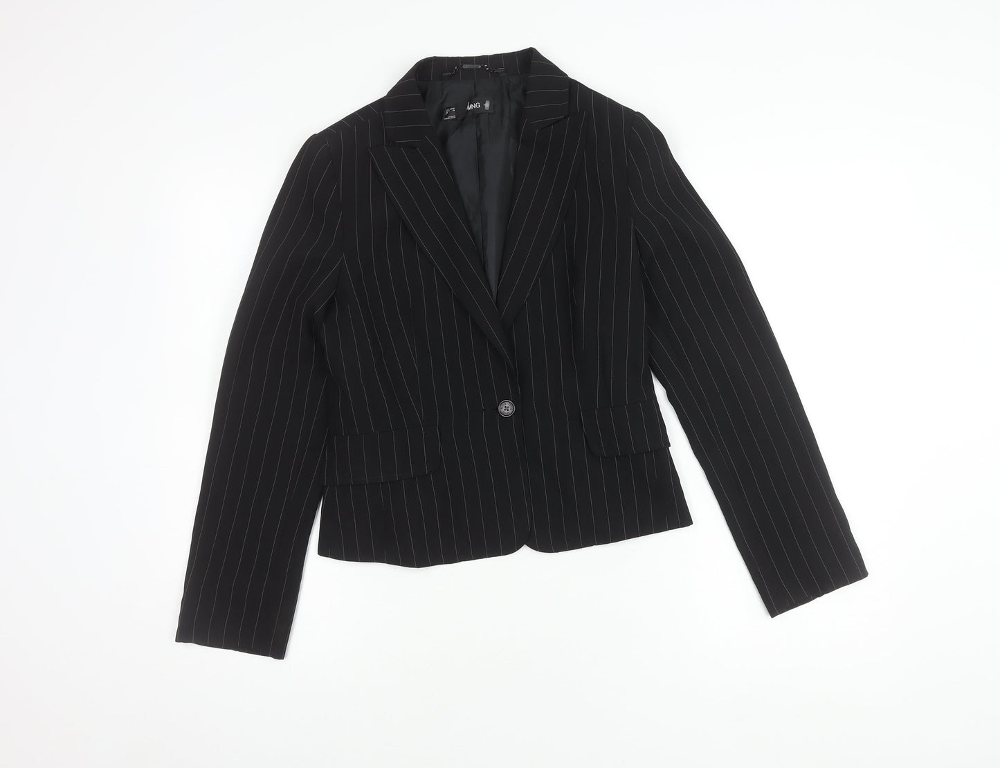 Womens UK Size 10 MNG Regular Black Blazer