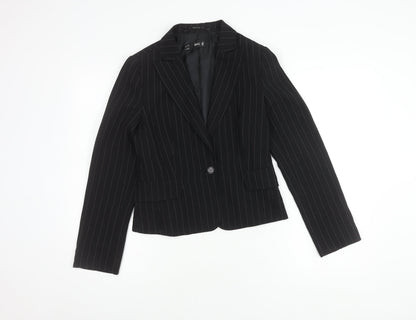 Womens UK Size 10 MNG Regular Black Blazer
