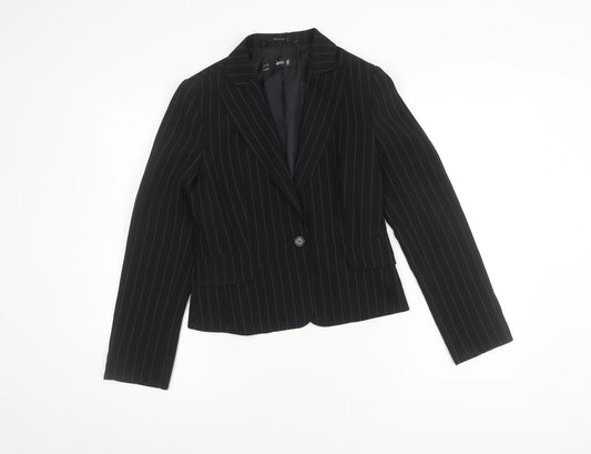 Womens UK Size 10 MNG Regular Black Blazer