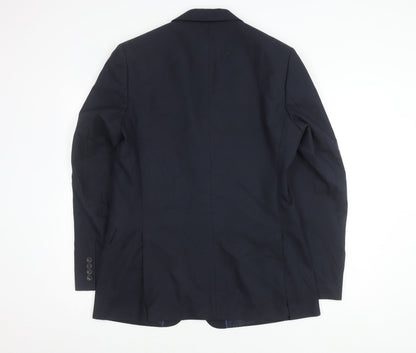 Marks and Spencer Men's Blue Suit Jacket Long