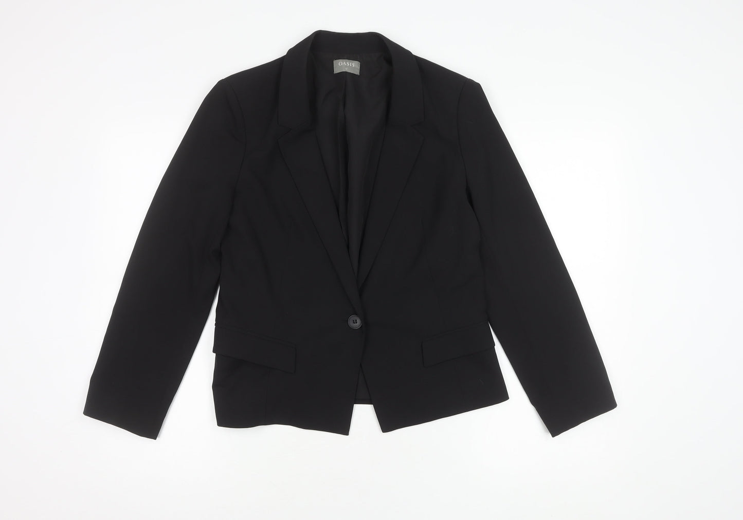 Oasis Women's Black Blazer Size 12 Business Formal Jacket