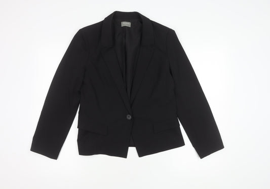 Oasis Women's Black Blazer Size 12 Business Formal Jacket