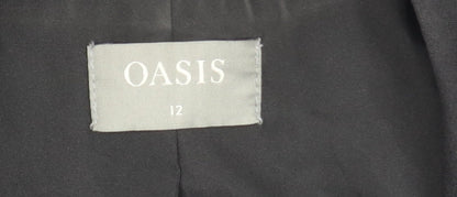Oasis Women's Black Blazer Size 12 Business Formal Jacket