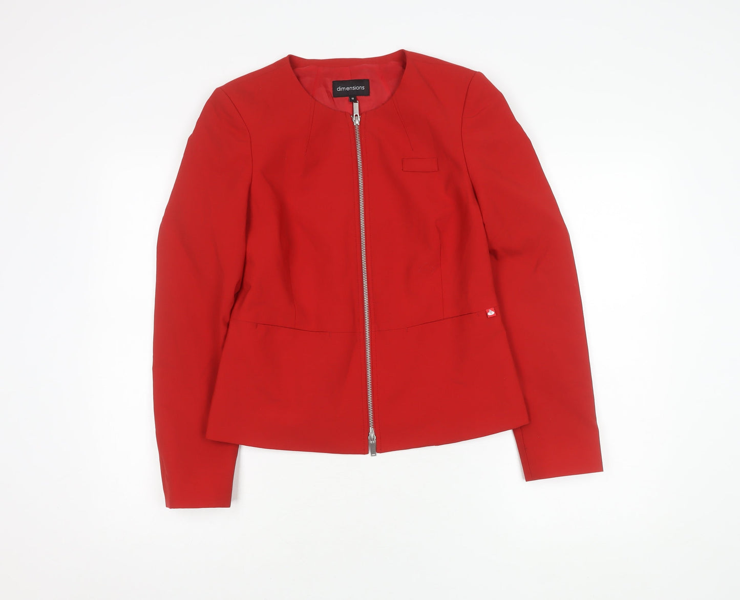 Dimensions Women's Red Suit Jacket Size 10