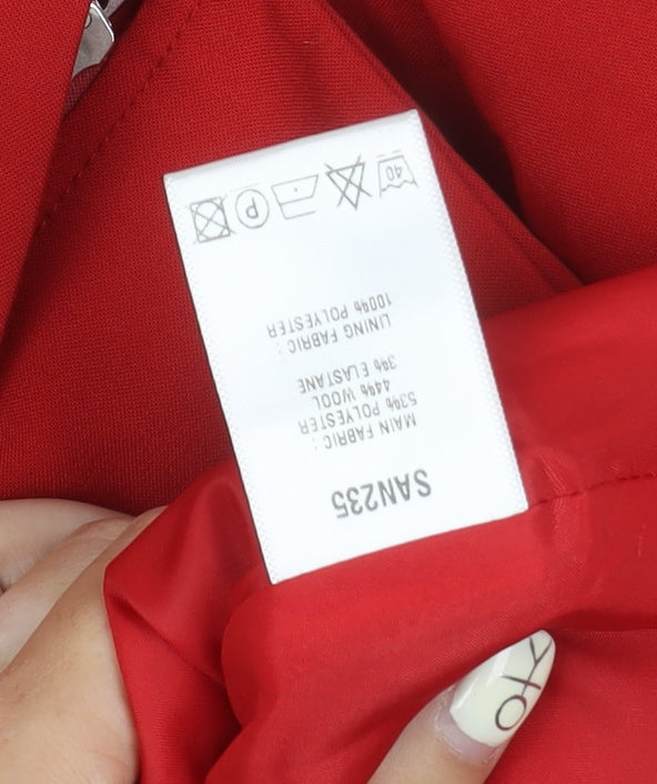 Dimensions Women's Red Suit Jacket Size 10