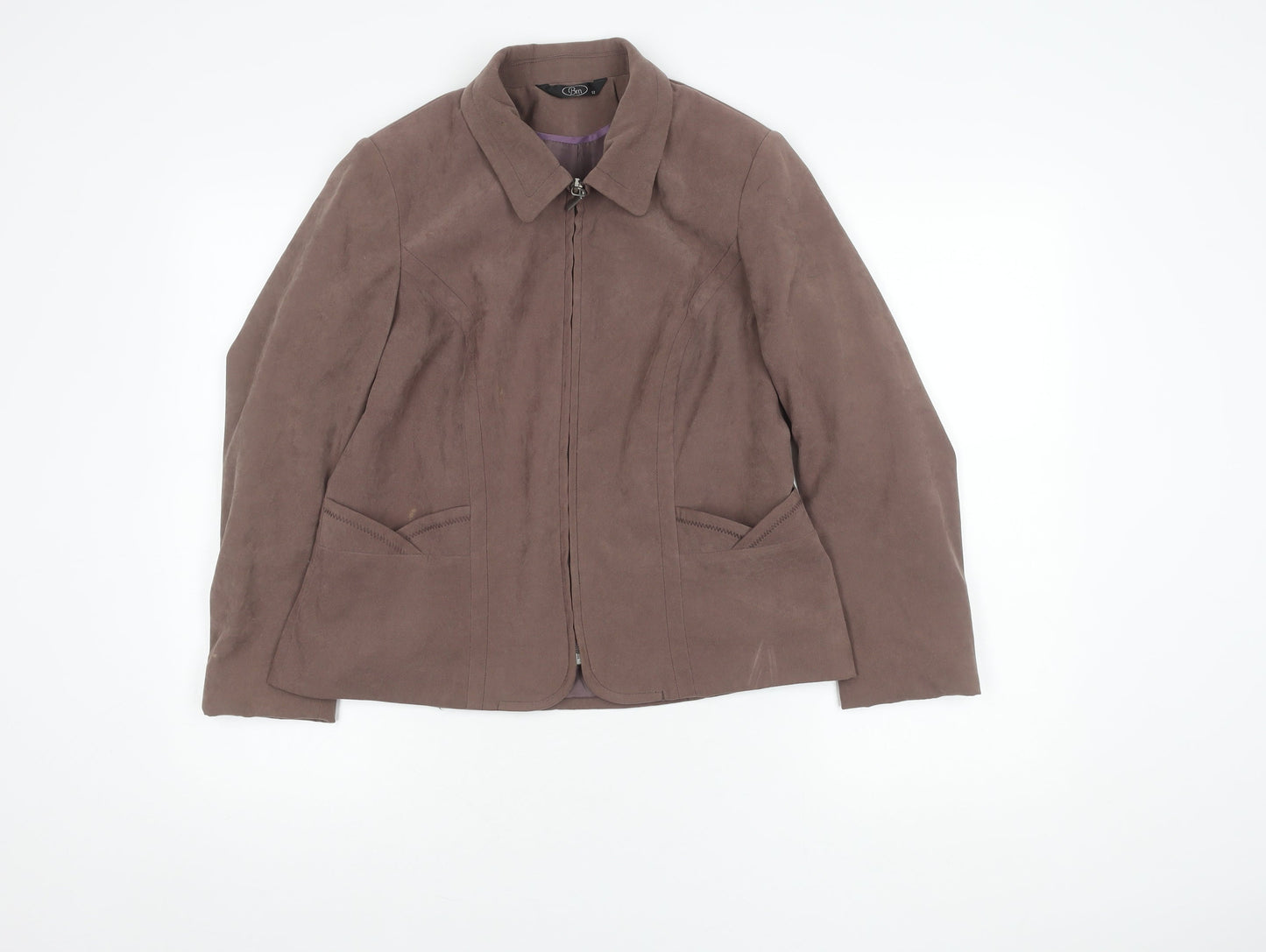 Womens UK Size 12 BM Brown Basic Jacket