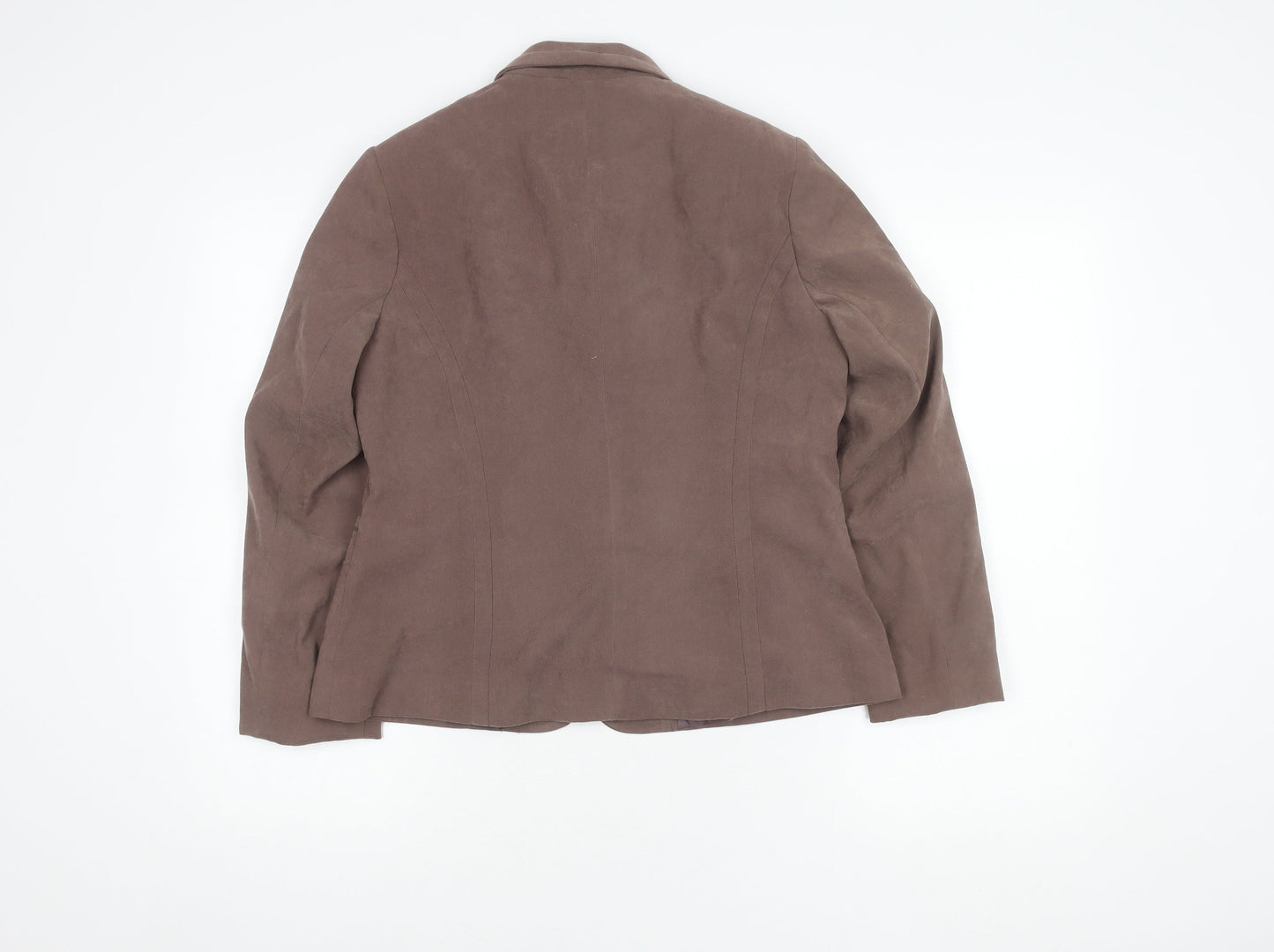 Womens UK Size 12 BM Brown Basic Jacket