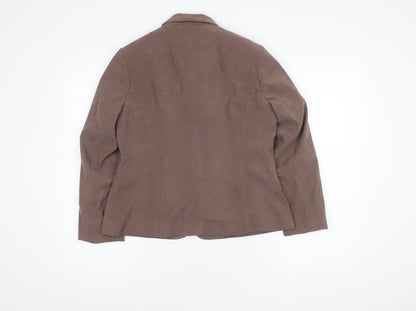 Womens UK Size 12 BM Brown Basic Jacket