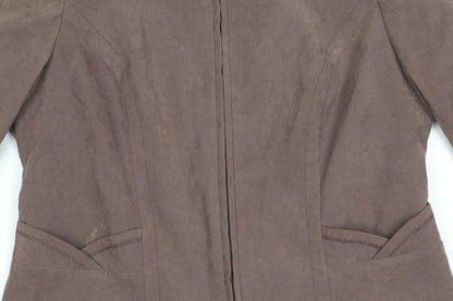 Womens UK Size 12 BM Brown Basic Jacket
