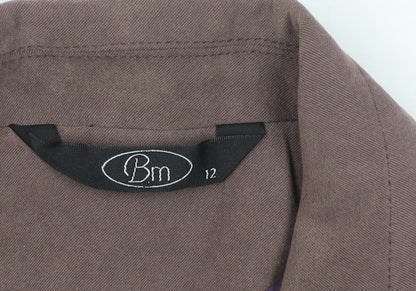 Womens UK Size 12 BM Brown Basic Jacket