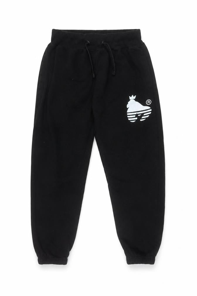 Front view of Money boys’ black jogger trousers -, size 13, years
