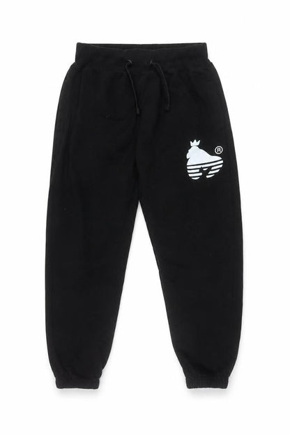 Front view of Money boys’ black jogger trousers -, size 13, years