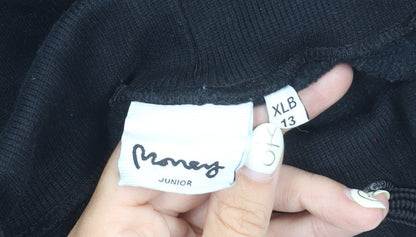 Money Boys Black Jogger Trousers - Size 13 Years