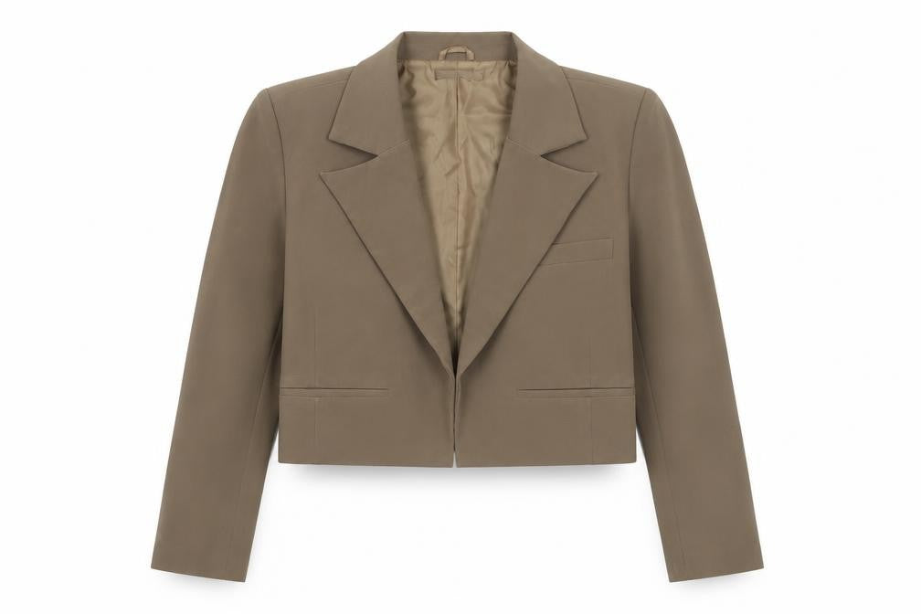 Womens UK Size 16 PRETTYLITTLETHING Regular Brown Blazer