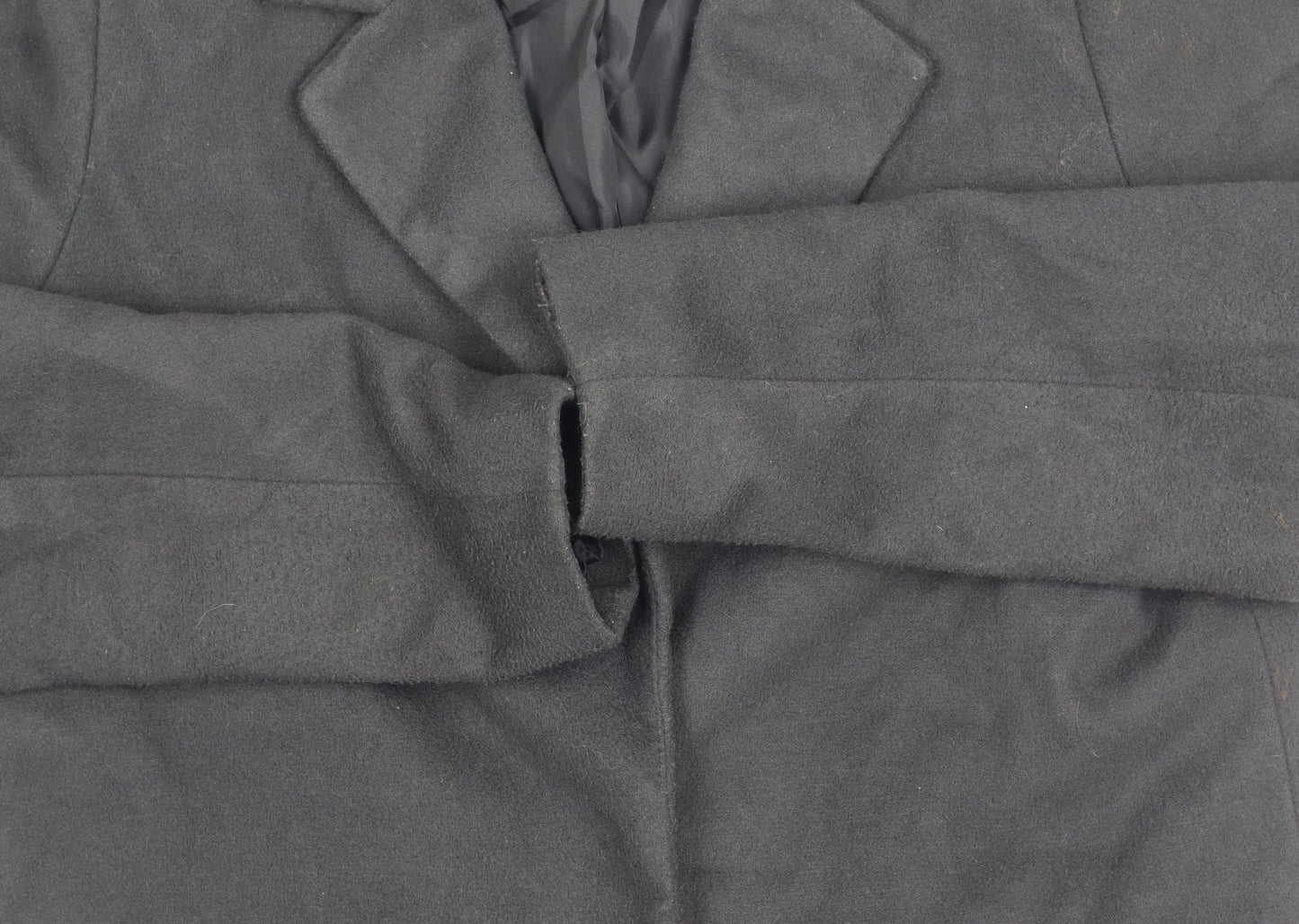 Womens UK Size 6 New Look Black Overcoat