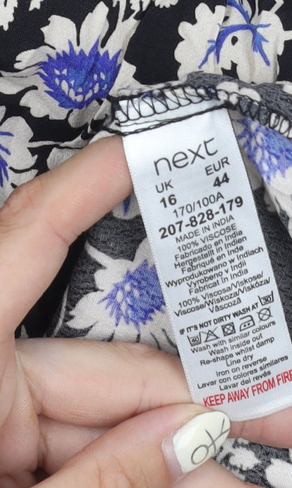 Next Women's Multicoloured Floral Dress Size 16