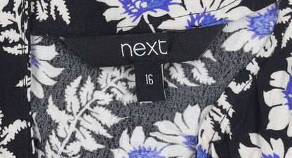 Next Women's Multicoloured Floral Dress Size 16