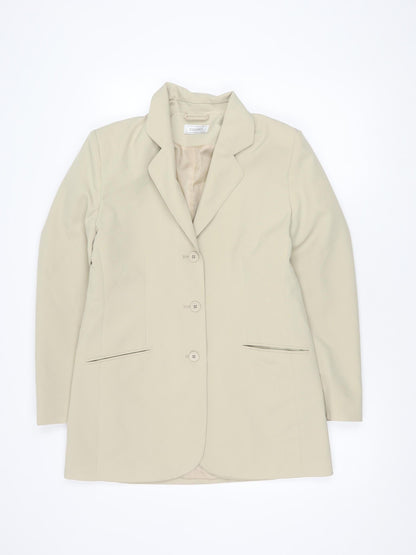 Classics Women's Beige Blazer, Size 12, Regular Fit