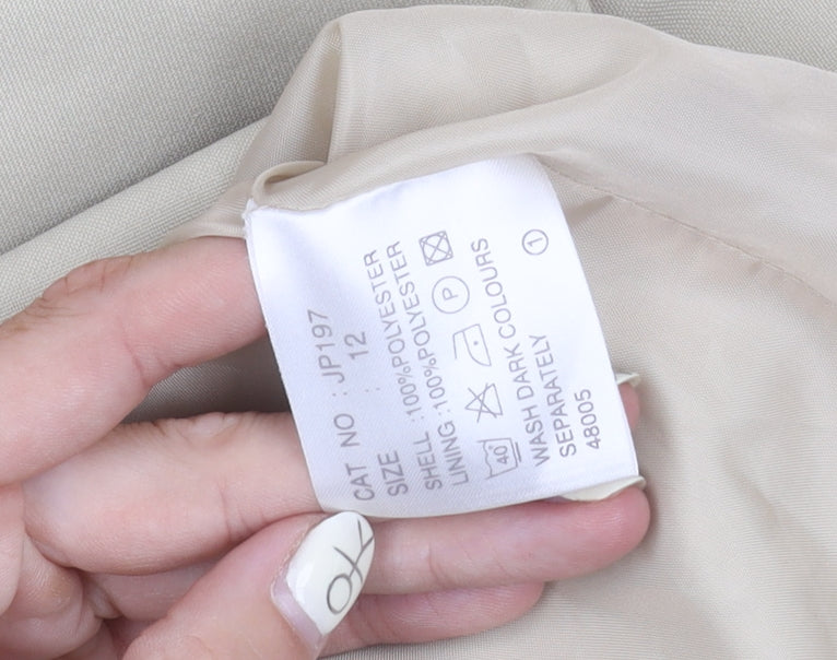 Classics Women's Beige Blazer, Size 12, Regular Fit