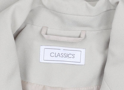 Classics Women's Beige Blazer, Size 12, Regular Fit