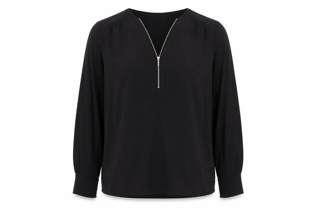 Womens UK Size L Wallis Black Basic Blouse