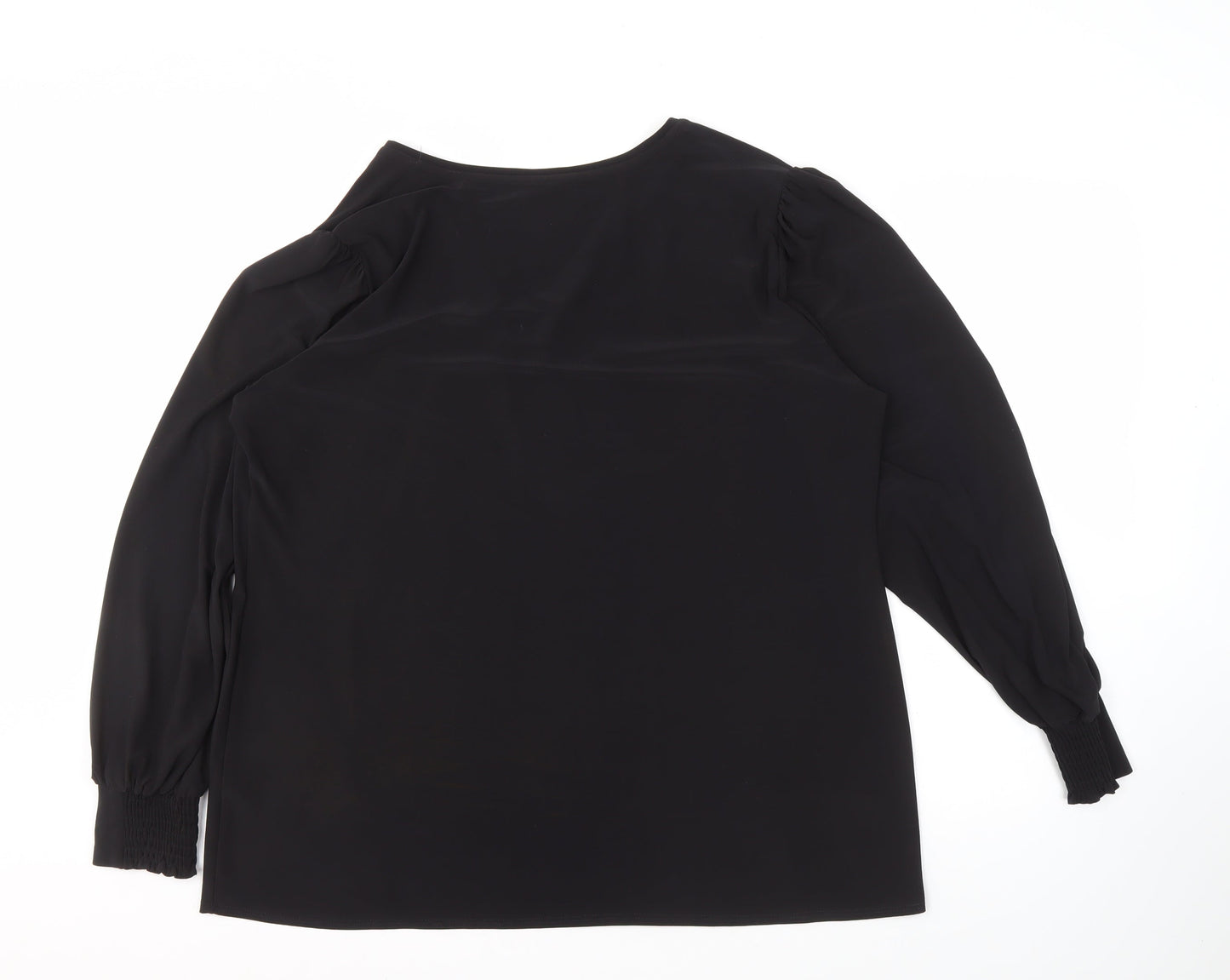 Womens UK Size L Wallis Black Basic Blouse