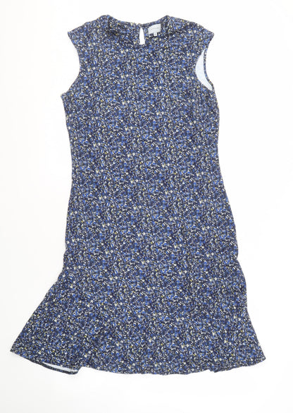 Jigsaw Women's Blue Floral Shift Dress M