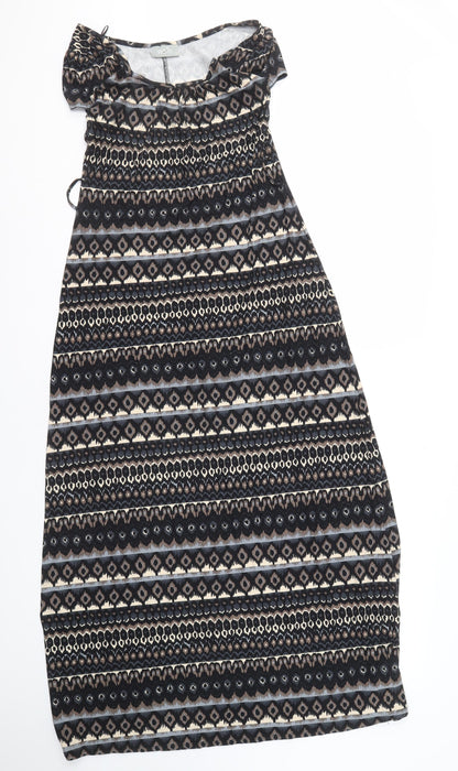 Wallis Women’s Black Geometric Dress - S