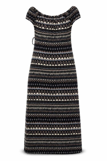 Wallis Women’s Black Geometric Dress - S