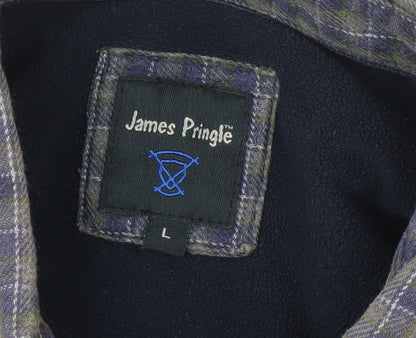 James Pringle Men's Multicoloured Check Shirt L