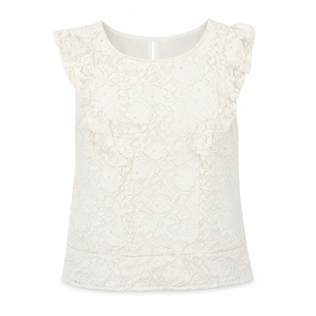 Womens UK Size 12 Oasis Ivory Basic Blouse