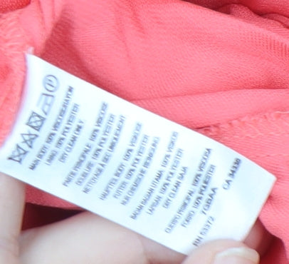 French Connection Women's Pink Jumpsuit, Size 6, Sleeveless, Wide-Leg