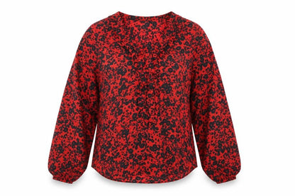 Womens UK Size 8 Wallis Red Basic Blouse
