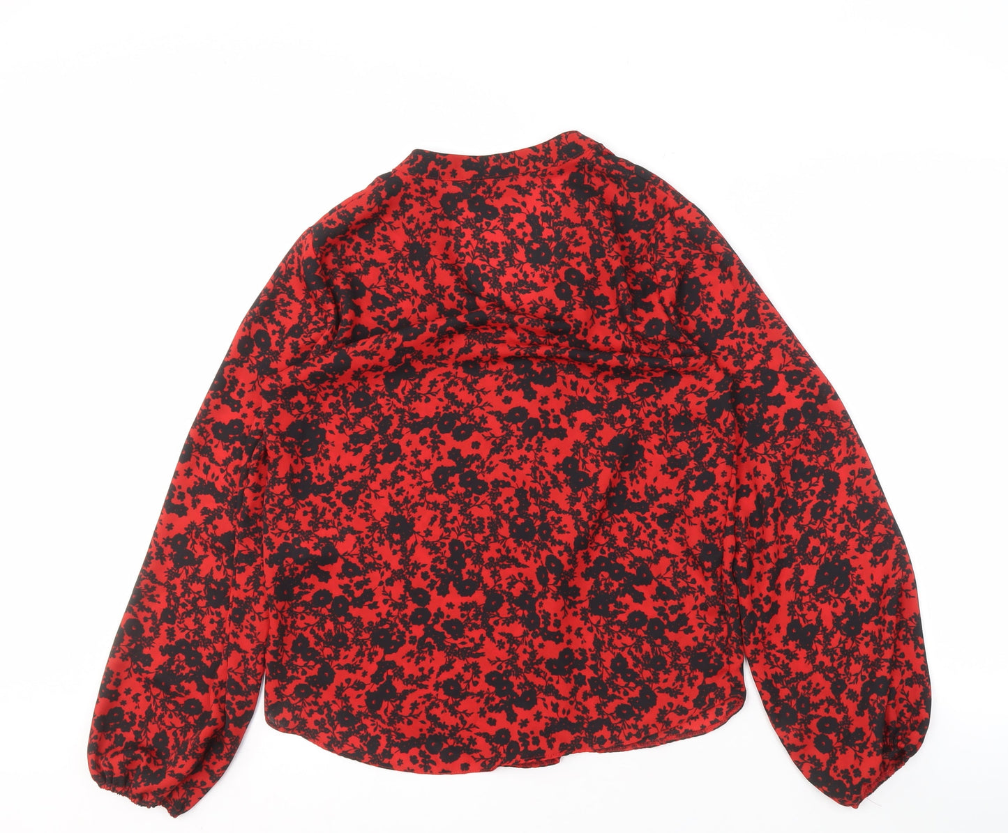 Womens UK Size 8 Wallis Red Basic Blouse