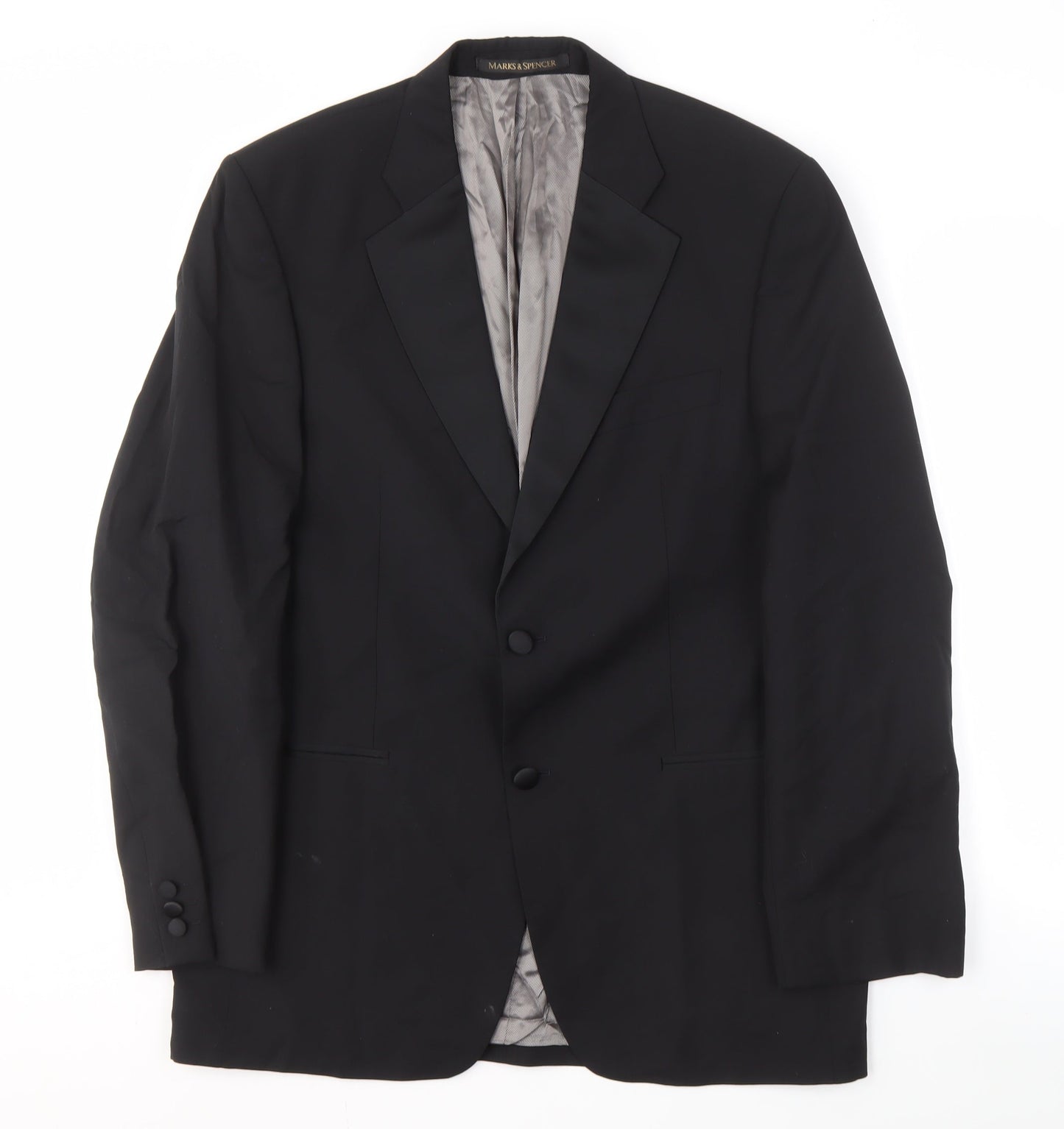 Mens UK Size 40 Marks and Spencer Regular Black Suit Jacket