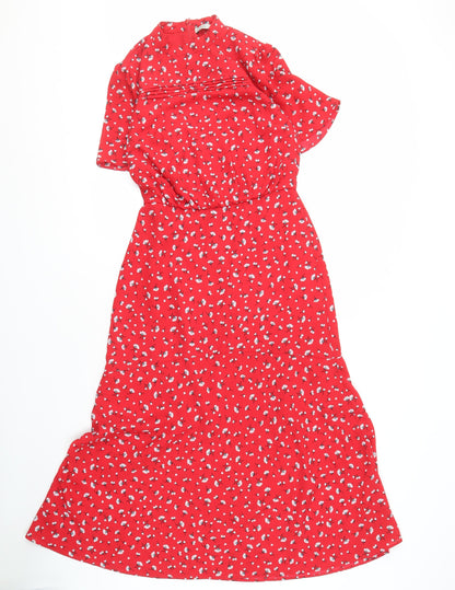 Oasis Women’s Red Floral Dress Size 6