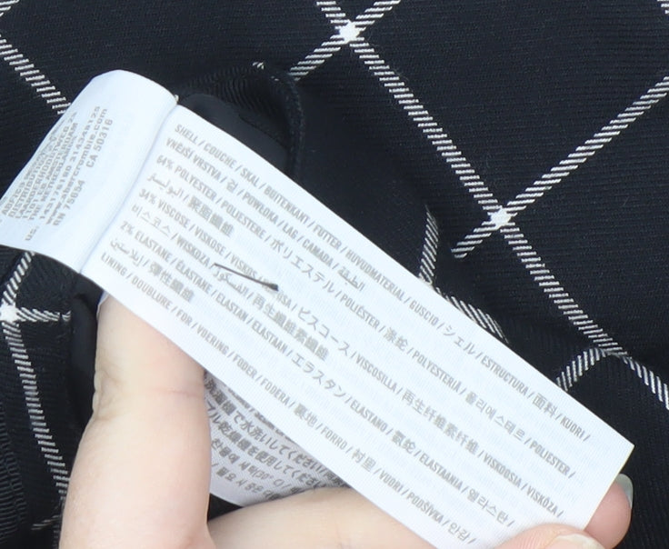 Abercrombie & Fitch Women's Black Check Pencil Skirt XS