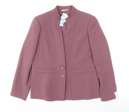 Klass Collection Women’s Pink Suit Jacket Size 16