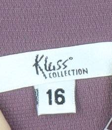 Klass Collection Women’s Pink Suit Jacket Size 16