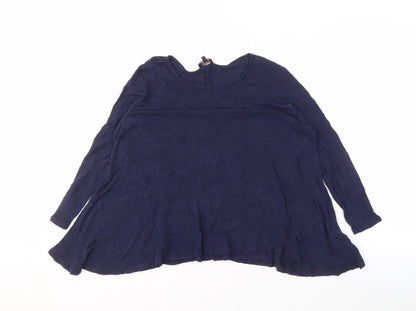 Womens UK Size M Phase Eight Blue Basic Blouse
