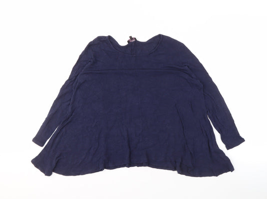 Womens UK Size M Phase Eight Blue Basic Blouse