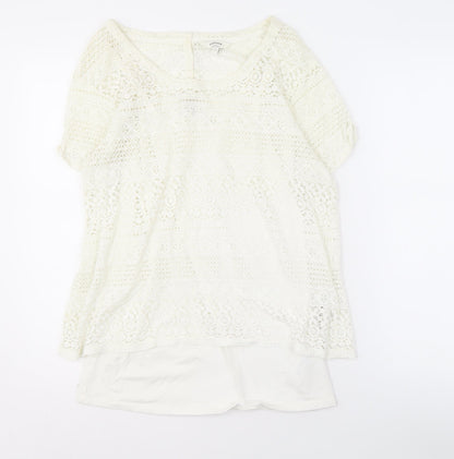 Womens UK Size 12 FatFace Ivory Camisole Blouse