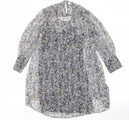 Reiss Women's Multicoloured Floral Shift Dress - Size 4