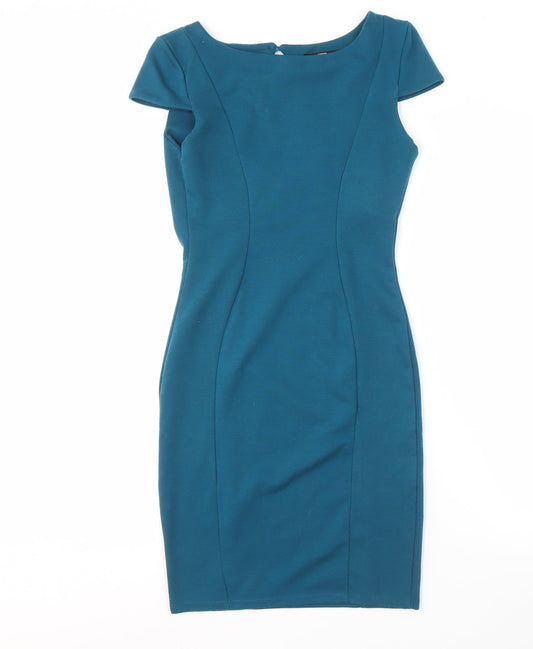 Jane Norman Women's Blue Sheath Dress, Size 10