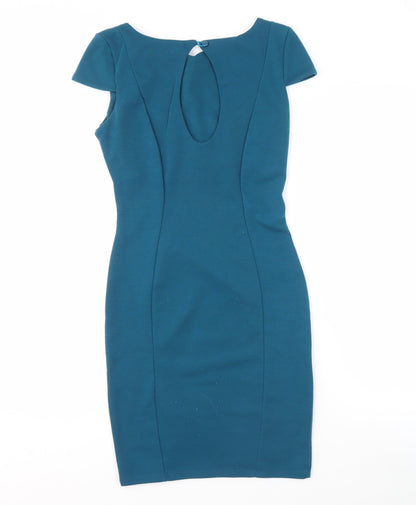 Jane Norman Women's Blue Sheath Dress, Size 10