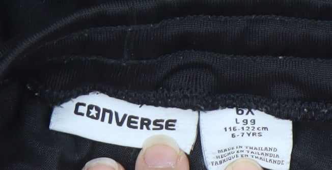 Converse Unisex Kids Black Jogger Trousers 6-7 Years