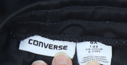 Converse Unisex Kids Black Jogger Trousers 6-7 Years