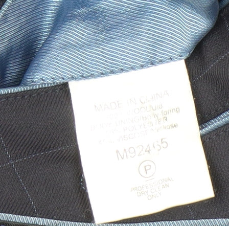 Next Men's Black Check Blazer 42L Formal Luxury