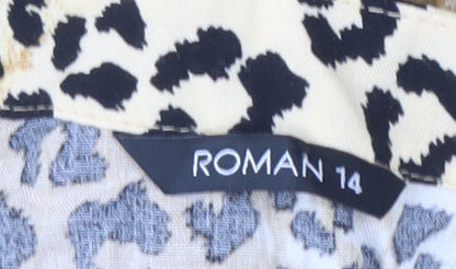 Roman Women's Multicoloured Animal Print Dress