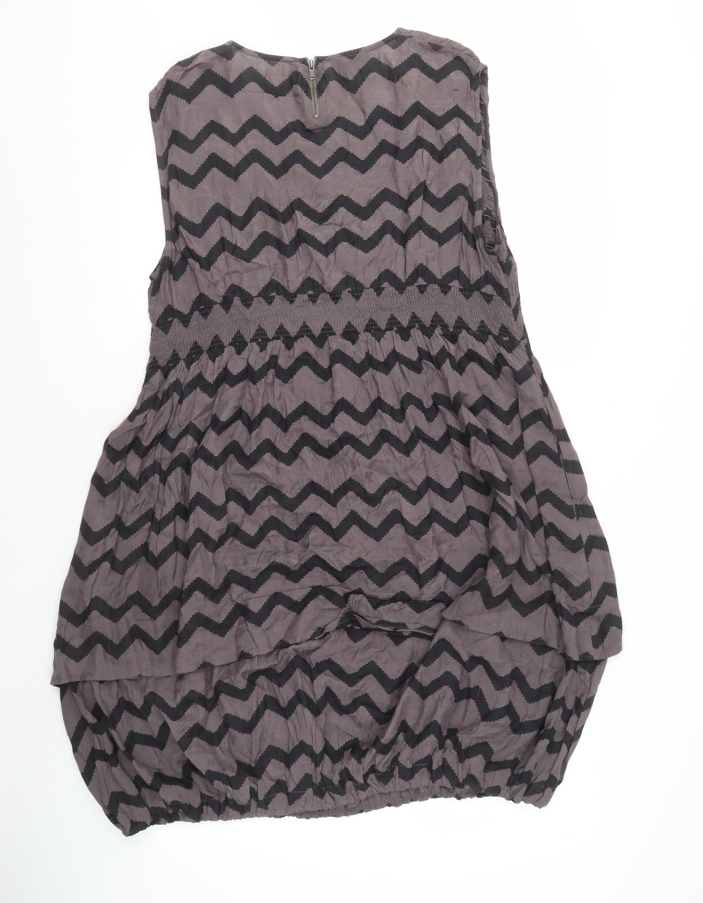 Masai Women's Grey Trapeze Dress L Casual